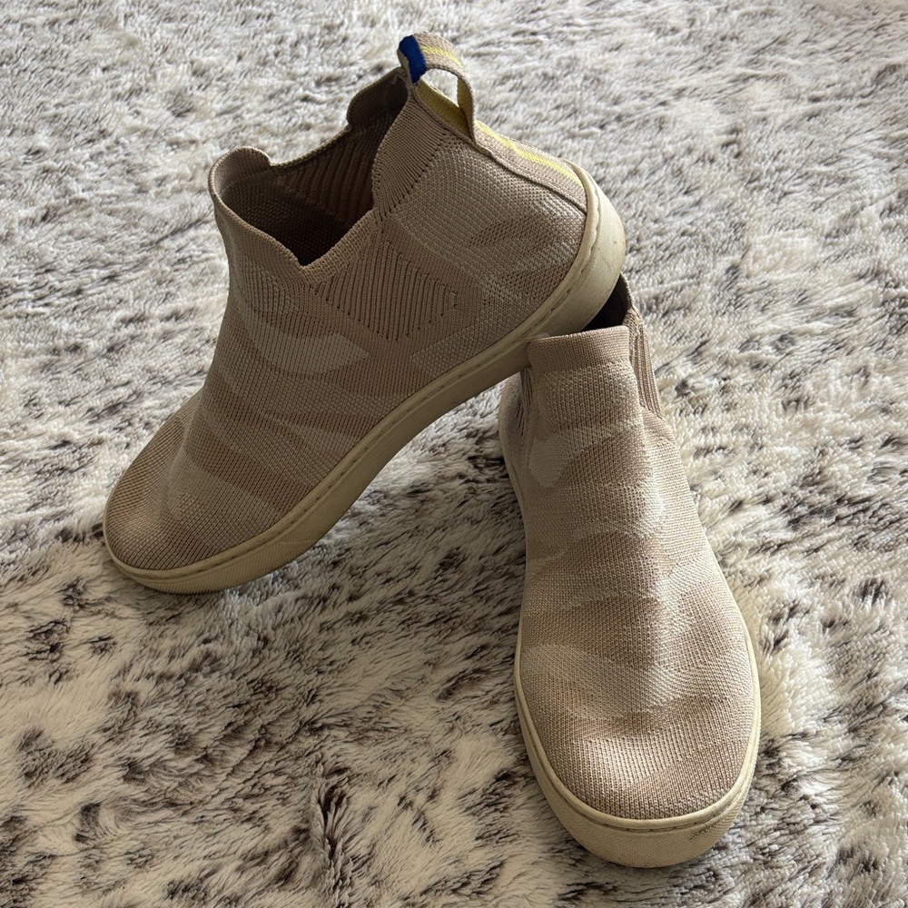 Rothy's Tan Slip-On Sneakers